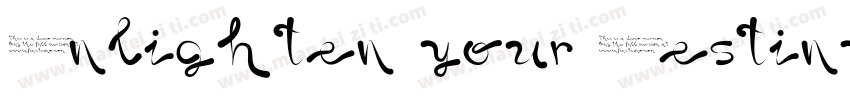 Enlighten your Destiny字体转换